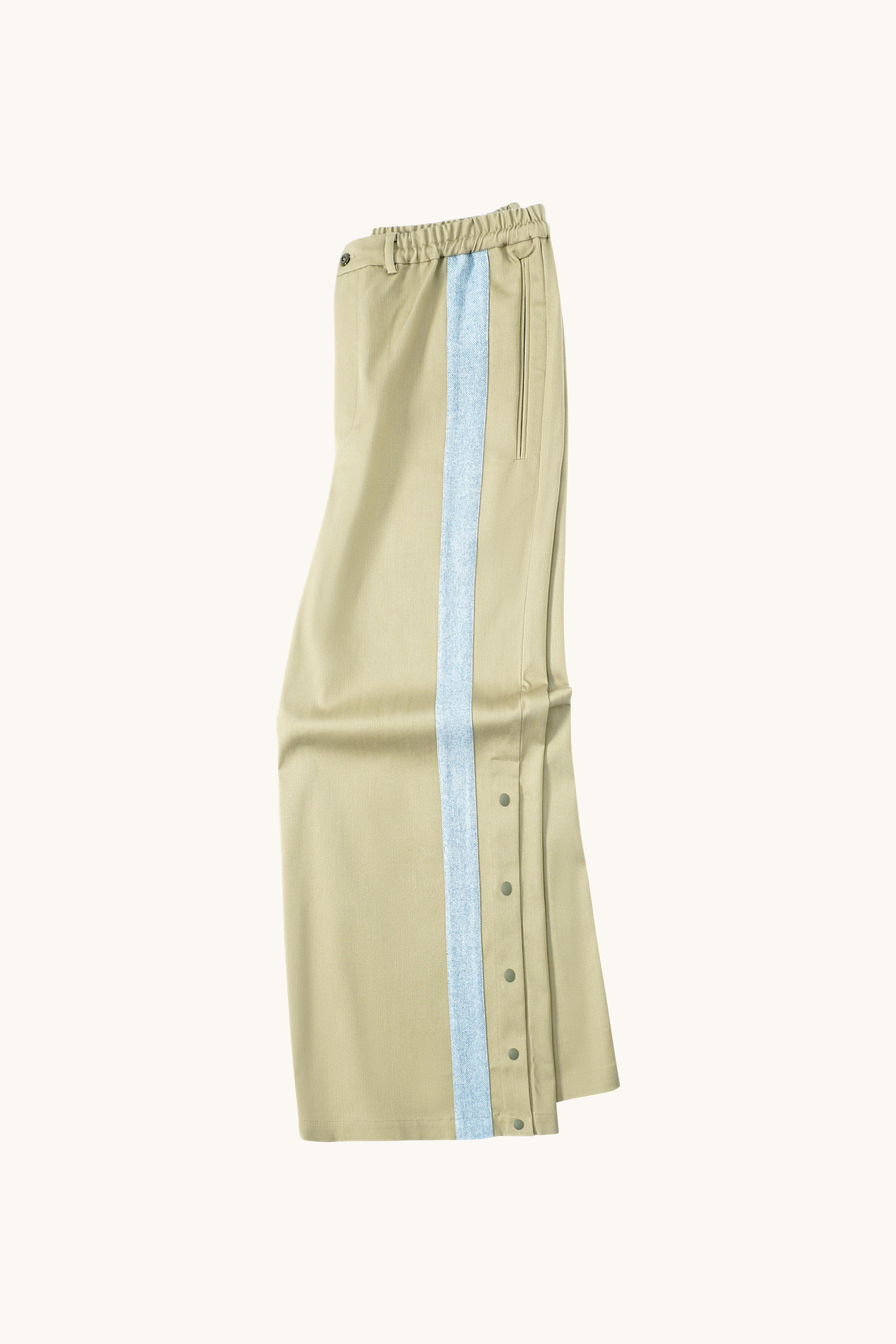 005 Track Chino Pants - Olive Buff & Blue