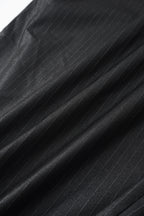 001A Wide Dress Pants - Shiny Black