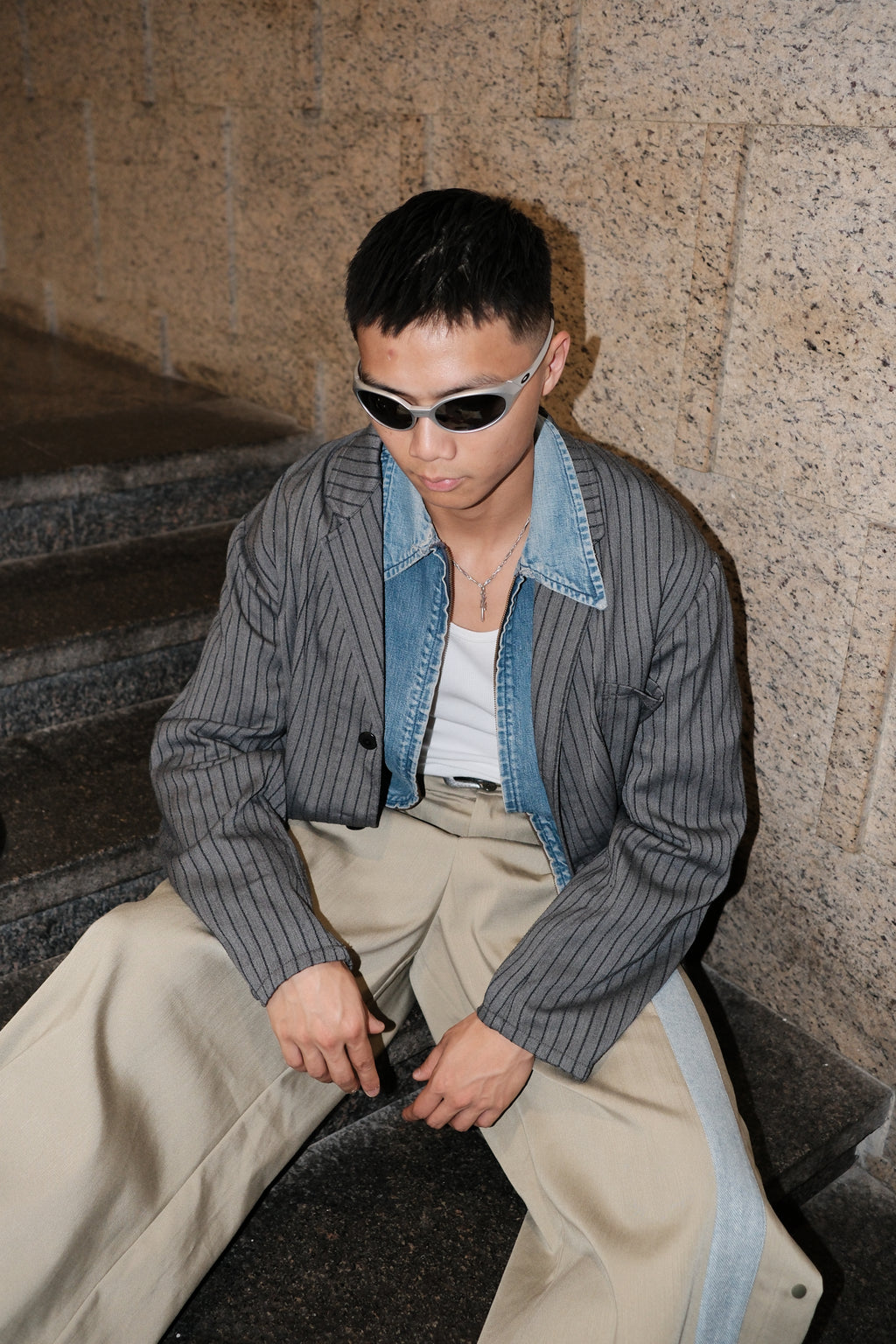 003A Worker Blazer - Charcoal