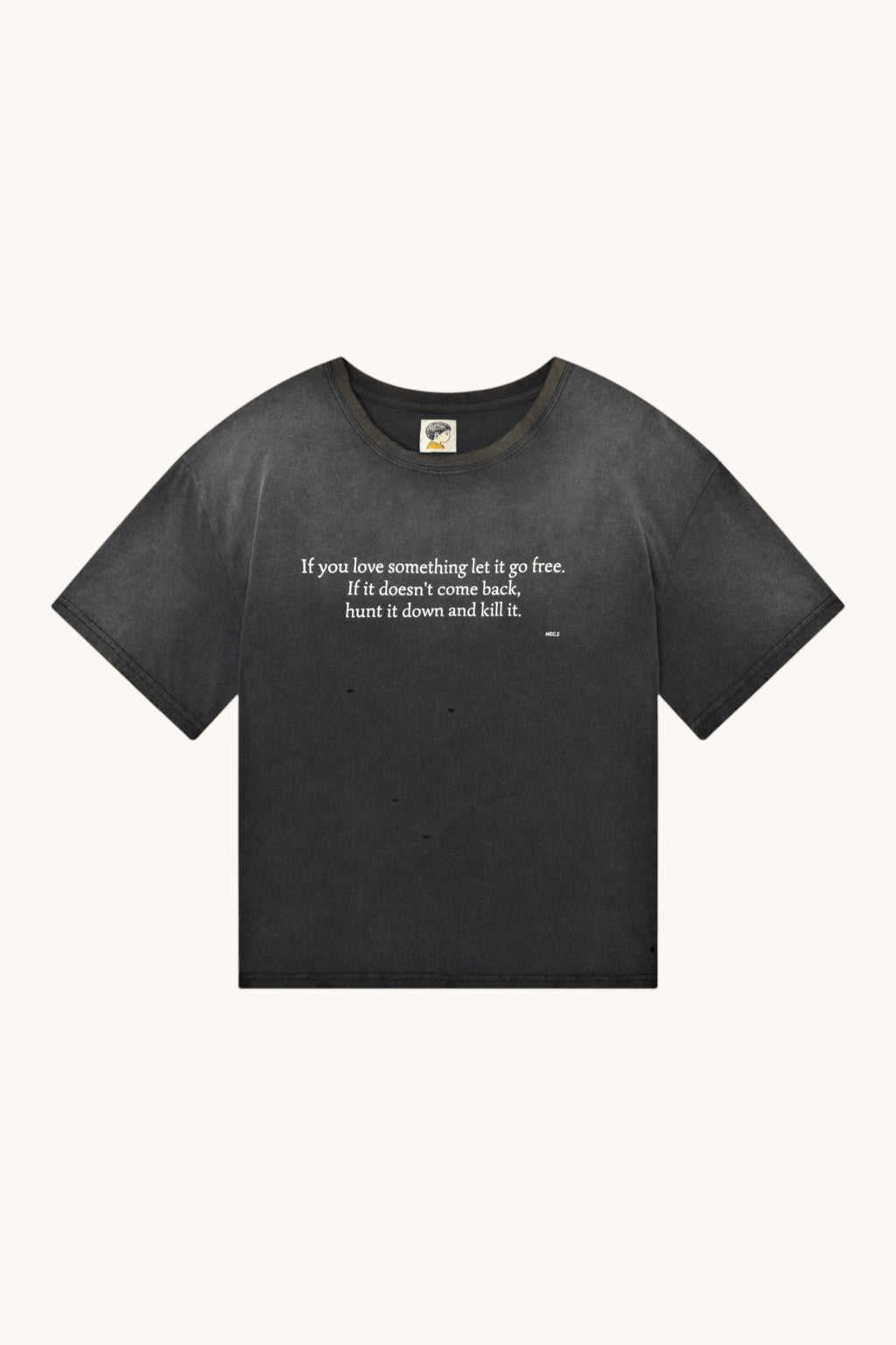 015 Message Tee - Faded Black