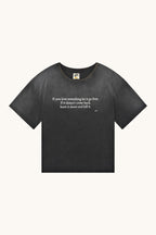 015 Message Tee - Faded Black