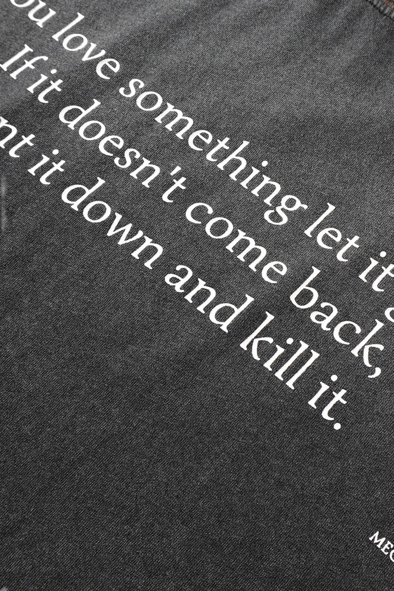 015 Message Tee - Faded Black