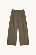 001B Wide Dress Pants - Dark Olive