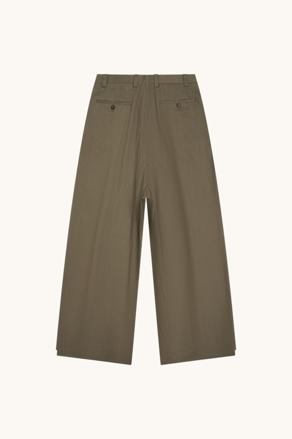 001B Wide Dress Pants - Dark Olive