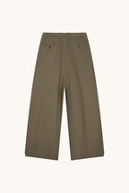 001B Wide Dress Pants - Dark Olive