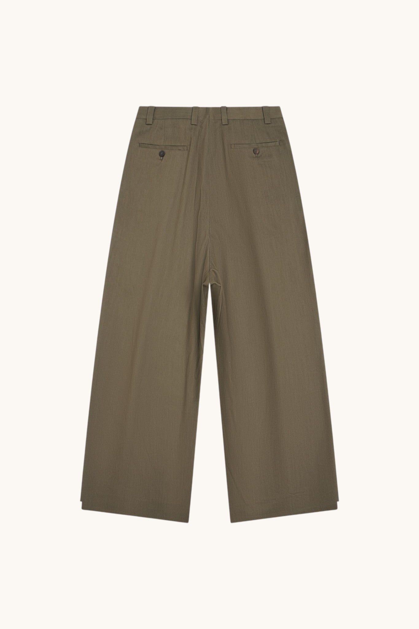 001B Wide Dress Pants - Dark Olive