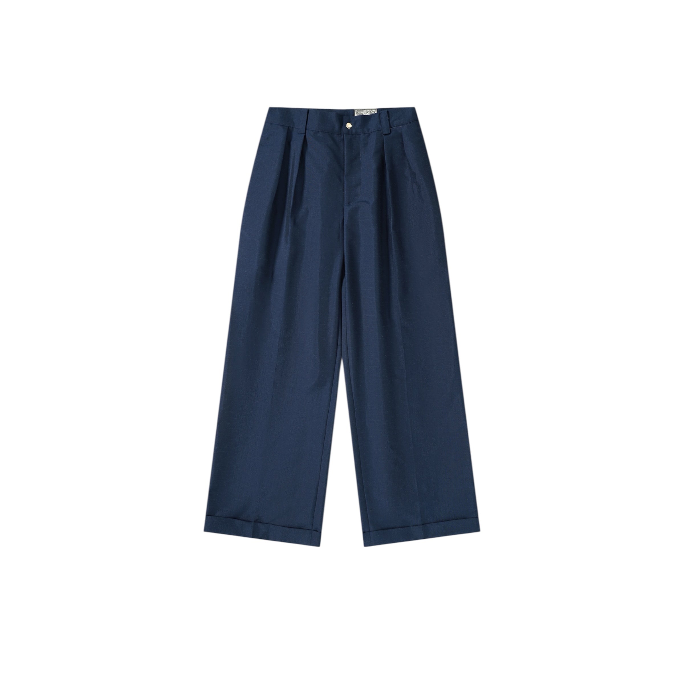 007 Pleated Chino - Navy