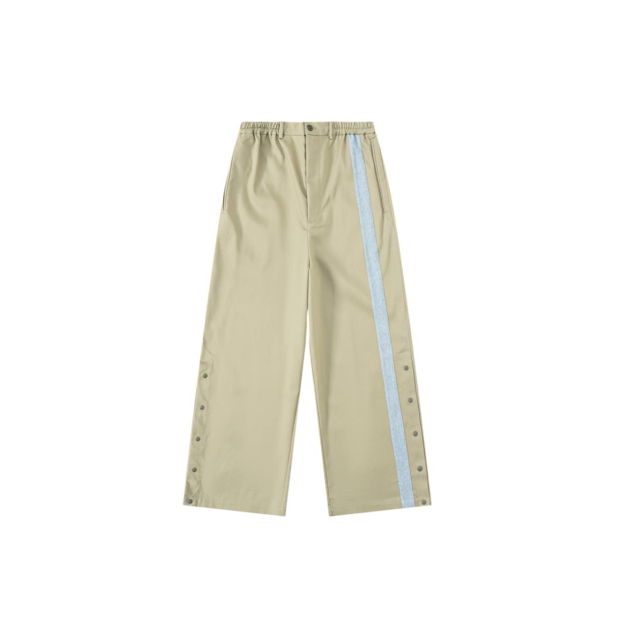 005 Track Chino Pants - Olive Buff & Blue