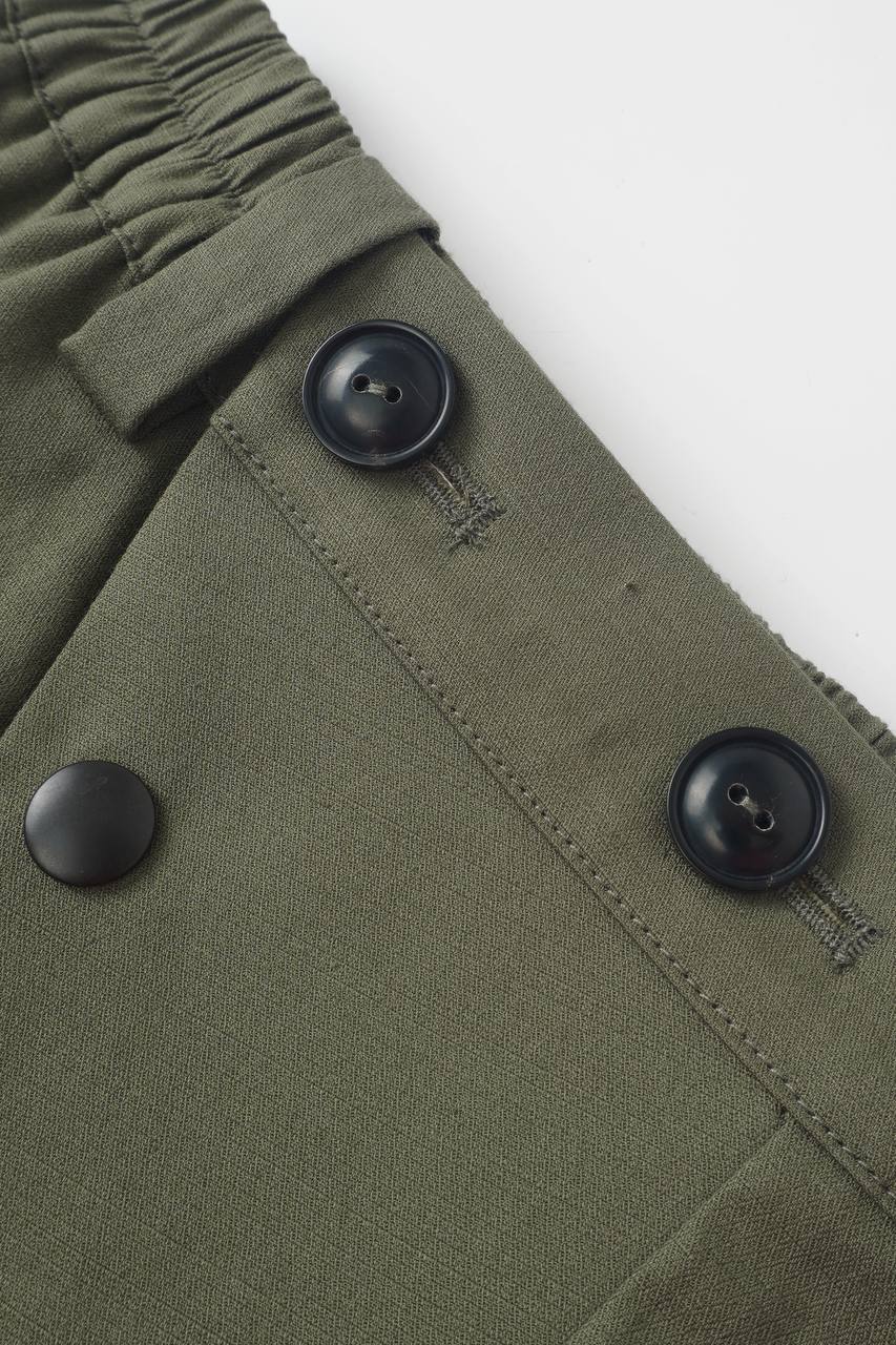 014A Belt Shorts - Army Green