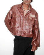 002A Fishing Jacket - Shiny Brunt Orange