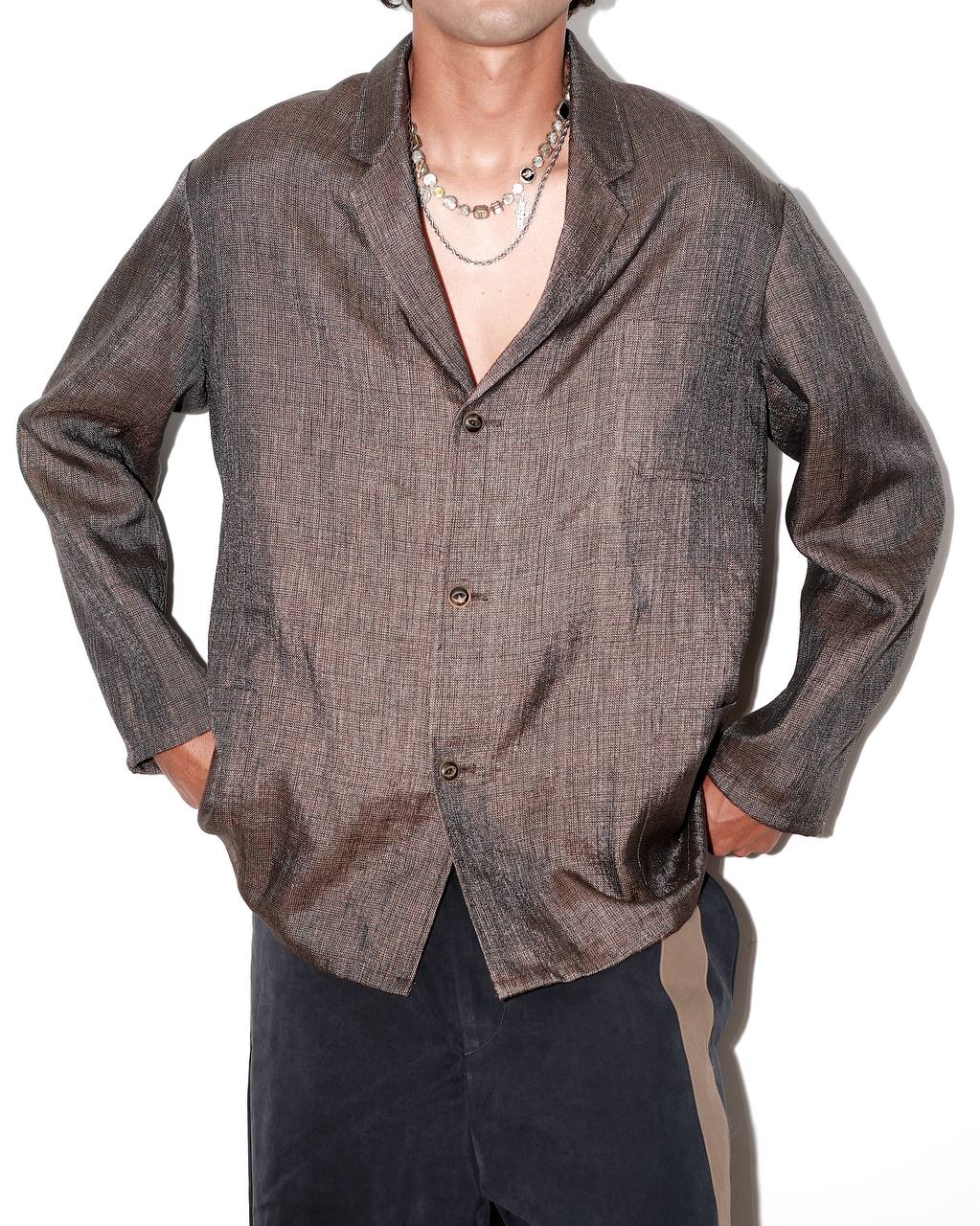 003B Worker Blazer - Shiny Brown