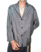 003B Worker Blazer - Shiny Dark Blue
